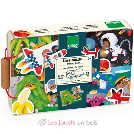 Wooden puzzle book The journey V7912 Vilac 8