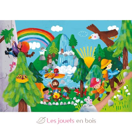 Wooden puzzle book The journey V7912 Vilac 6