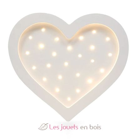 Little Lights Heart Lamp white LL026-001 Little Lights 1