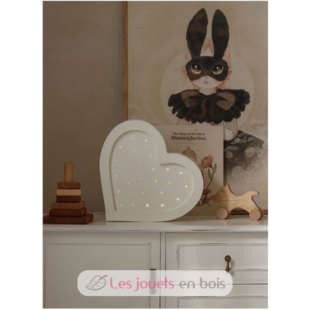 Little Lights Heart Lamp white LL026-001 Little Lights 3