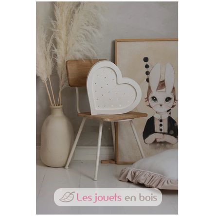 Little Lights Heart Lamp white LL026-001 Little Lights 4