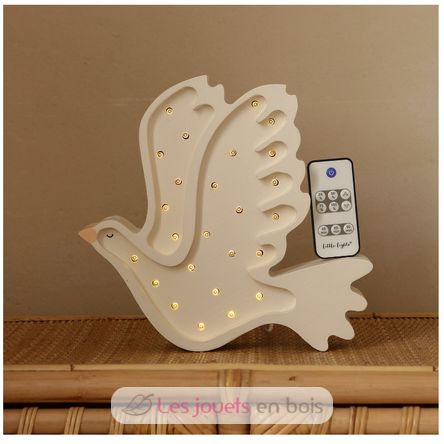 Little Lights Dove Lamp white LL076-001 Little Lights 3