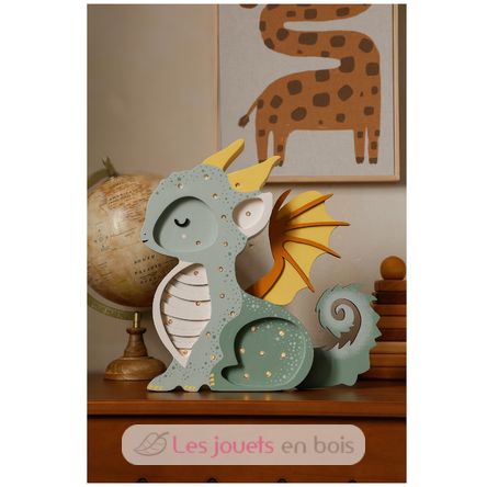 Little Lights Dragon Lamp green LL090-376 Little Lights 3