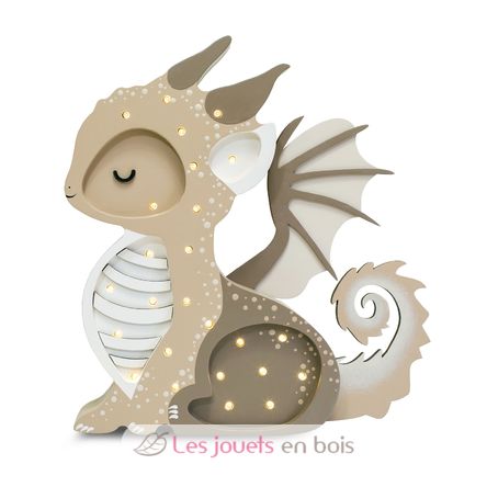 Little Lights Dragon Lamp brown LL090-467 Little Lights 1