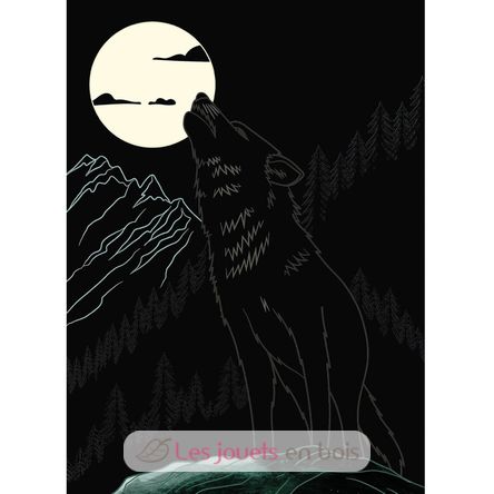 Scratch Art The wolves PI-7591 Piccolia 2