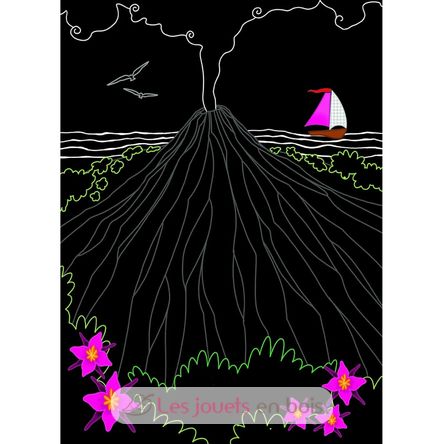 Scratch Art Volcanoes PI-7596 Piccolia 2