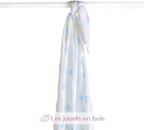 Maxi muslin wrap - Little boat LLJ-121-000-012 Lulujo 2