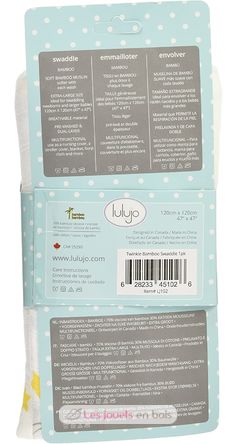 bamboo muslin swaddle - Twinkle LLJ-121-005-003 Lulujo 7