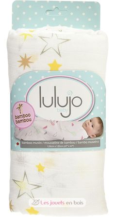 bamboo muslin swaddle - Twinkle LLJ-121-005-003 Lulujo 6