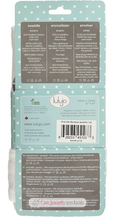 bamboo muslin swaddle - Pink kite LLJ-121-005-004 Lulujo 6