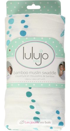 bamboo muslin swaddle - Seaside LLJ-121-005-007 Lulujo 6