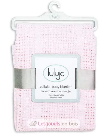 Baby blanket - pink LLJ-121-010-002 Lulujo 3
