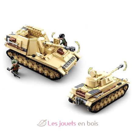 Army WWII - German Tank 2in1 SL-M38-B0693 Sluban 5