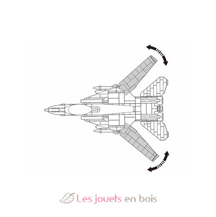 Model Bricks - Modern Jet Fighter SL-M38-B0755 Sluban 4