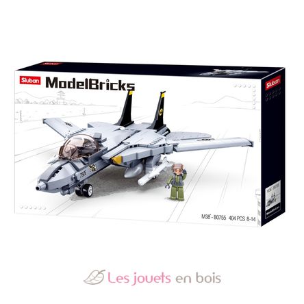 Model Bricks - Modern Jet Fighter SL-M38-B0755 Sluban 1