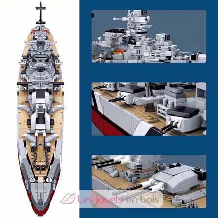Model Bricks - Bismarck Battleship SL-M38-B1102 Sluban 5