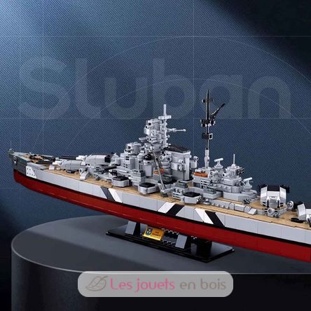 Model Bricks - Bismarck Battleship SL-M38-B1102 Sluban 7