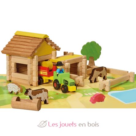 My first farm wtih tractor 80 pieces JJ8238 Jeujura 3