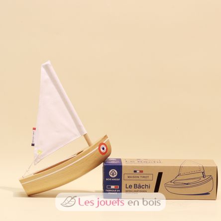 Boat Le Bâchi natural wood 17cm TI-N200-BACHI-BOIS-NATUREL Tirot 2