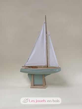 Sailboat Le Beajour sea green 40cm TI-N702-BEAJOUR-VERT-EAU-40 Tirot 2