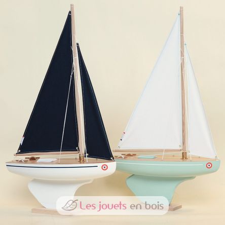 Sailboat Le Beajour sea green 40cm TI-N702-BEAJOUR-VERT-EAU-40 Tirot 4