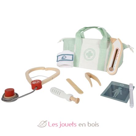 Doctor Bag Play Set sage green LE12739 Small Foot company 1