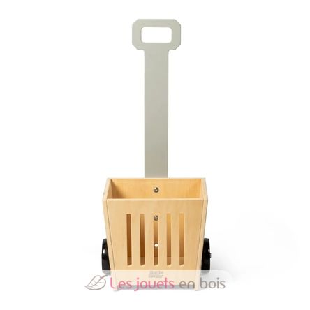 Wooden shopping basket on wheels As-85672 Mamamemo 1