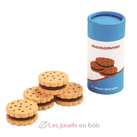 Wooden chocolate biscuits 4 pcs As-85412 Mamamemo 1