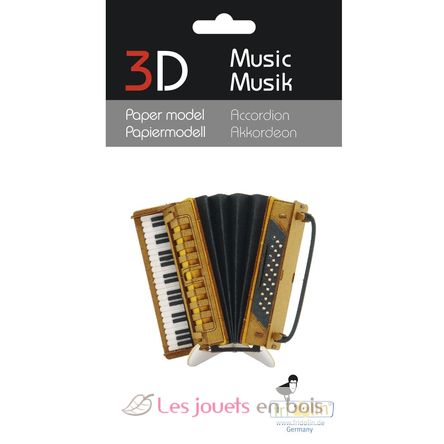 3D Paper model - Accordion FRO-11569 Fridolin 3