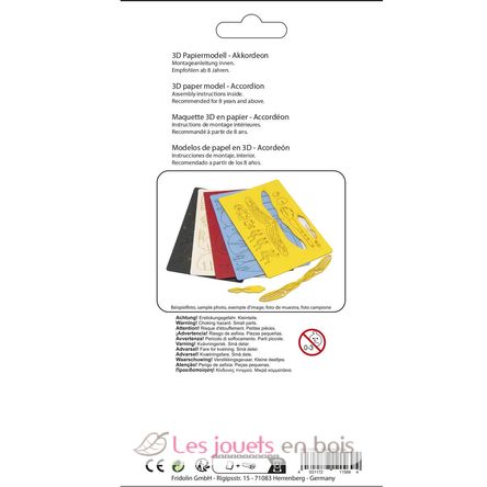 3D Paper model - Accordion FRO-11569 Fridolin 4
