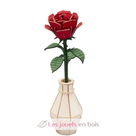 3D Paper model - Red Rose FR-11556 Fridolin 1