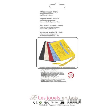 3D Paper model - Phoenix FRI-11695 Fridolin 3