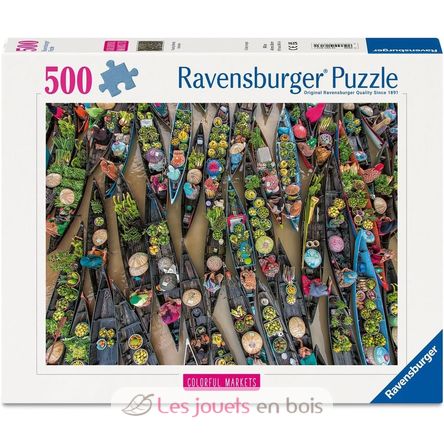 Puzzle Floating market in Indonesia 500 pcs RAV12001813 Ravensburger 6