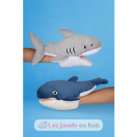 Blue whale hand puppet HO3411 Histoire d'Ours 2