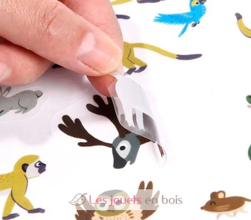 Stickers reusable Natural Animal MD1015 Mideer 3