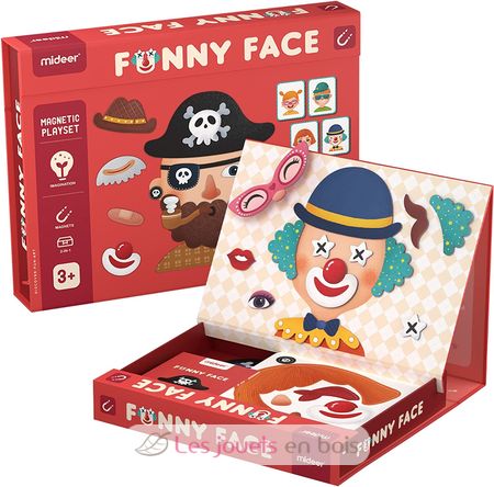 Funny Face Magnetic Playset MD1038 Mideer 1