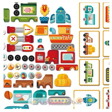 Things that go Magnetic Playset MD1040 Mideer 3