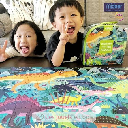Dinosaur age puzzle 104 pcs MD3026 Mideer 12