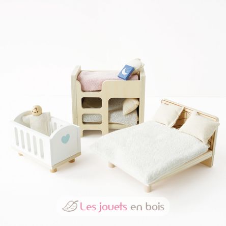 Complete furniture set for dolls house TV-ME040 Le Toy Van 6