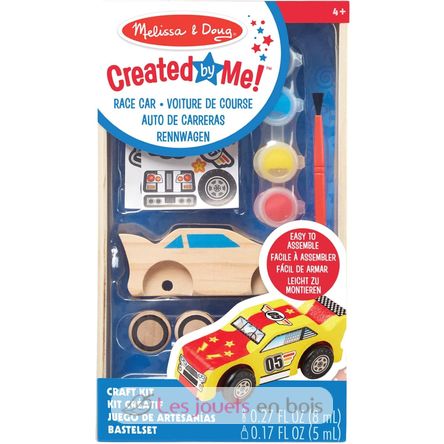 Decorate-Your-Own Wooden Race car MD-18829 Melissa & Doug 1