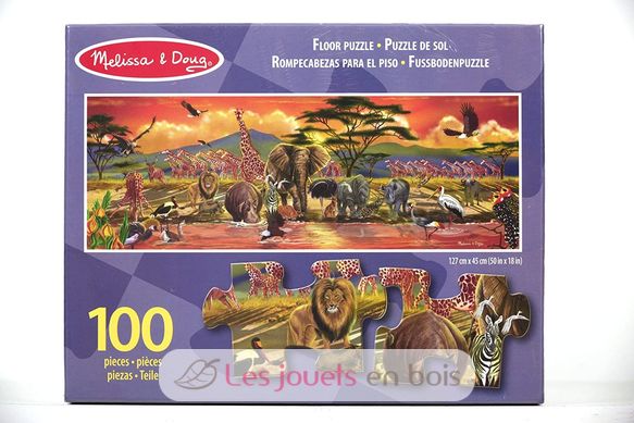 Safari Floor Puzzle - 100 Pieces M&D12873-4554 Melissa & Doug 3