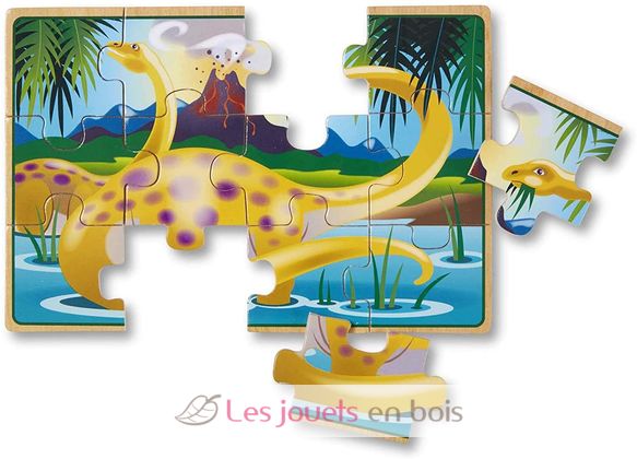 Dinosaur Jigsaw Puzzles in a Box MD-13791 Melissa & Doug 5