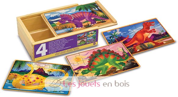 Dinosaur Jigsaw Puzzles in a Box MD-13791 Melissa & Doug 1