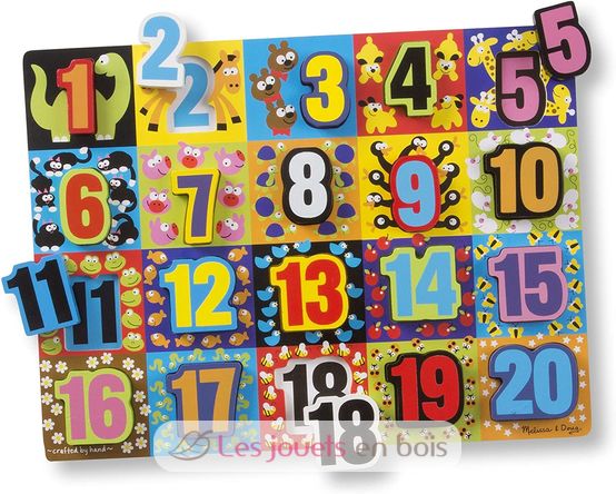 Jumbo Numbers Chunky Puzzle MD13832 Melissa & Doug 3
