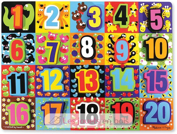 Jumbo Numbers Chunky Puzzle MD13832 Melissa & Doug 2