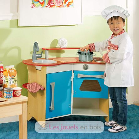 Cook's Corner Wooden Play Kitchen MD13950 Melissa & Doug 2