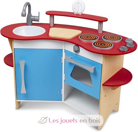 Cook's Corner Wooden Play Kitchen MD13950 Melissa & Doug 1