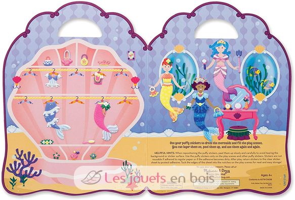 Puffy Sticker Play Set: Mermaid MD-19413 Melissa & Doug 3