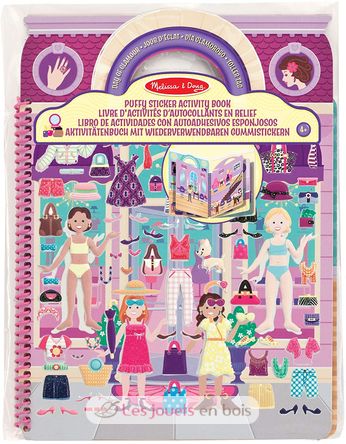 Deluxe Puffy Sticker Album - Day of Glamour MD-19412 Melissa & Doug 1