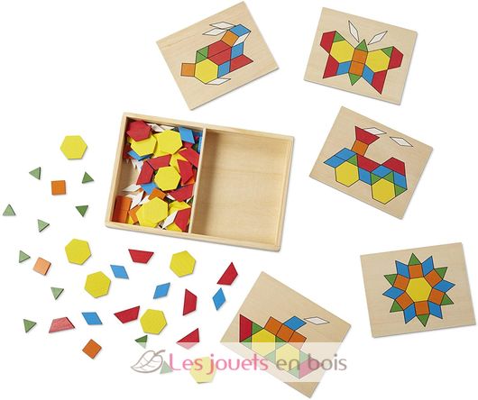 Pattern Blocks and Boards Classic Toy MD-10029 Melissa & Doug 3